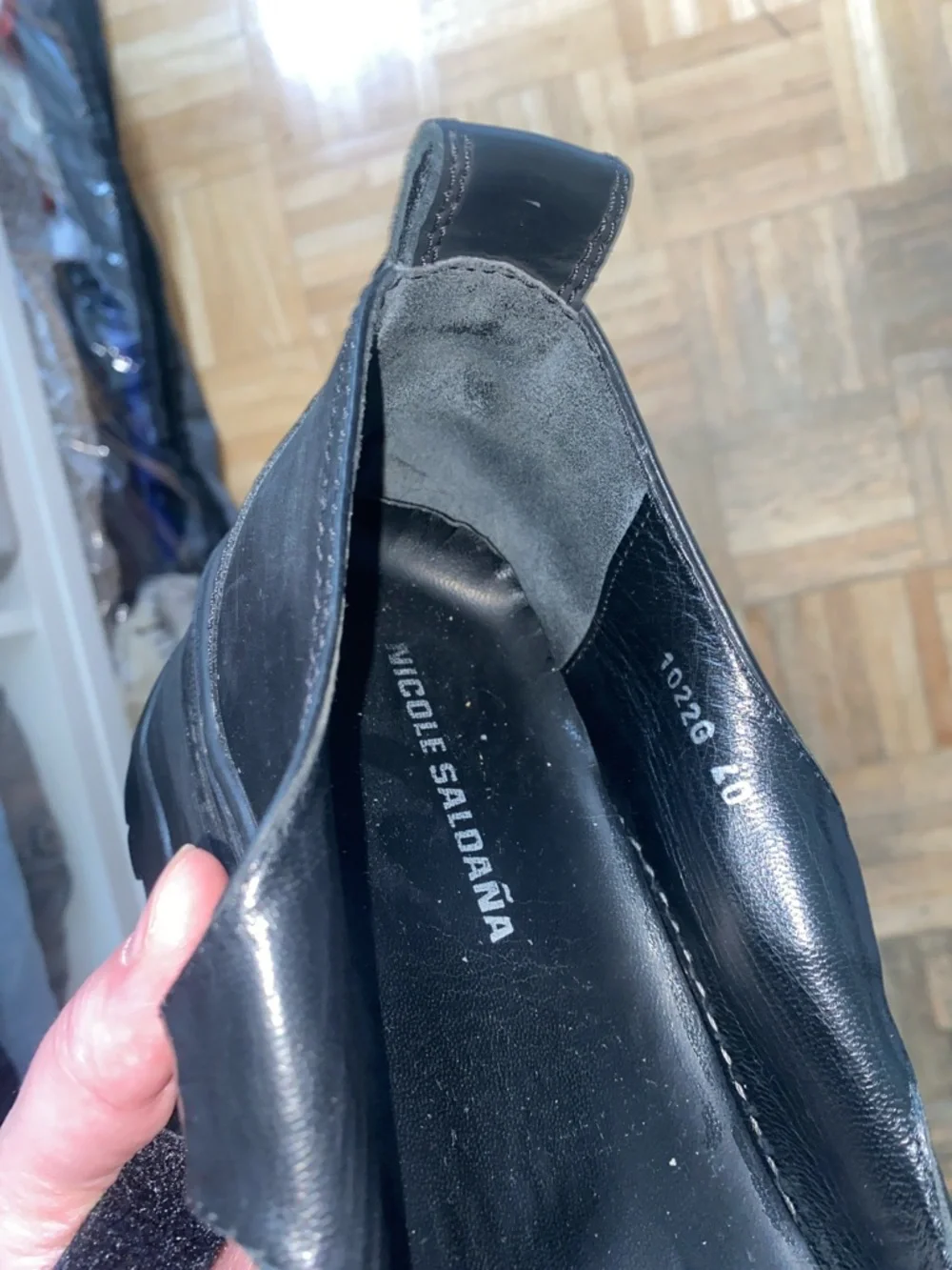 Nicole Saldana Nadia Mary Jane’s in black boxcalf size 40 - Picture 2 of 3
